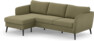 County - 3-sits soffa med flyttbar schäslong - Grön