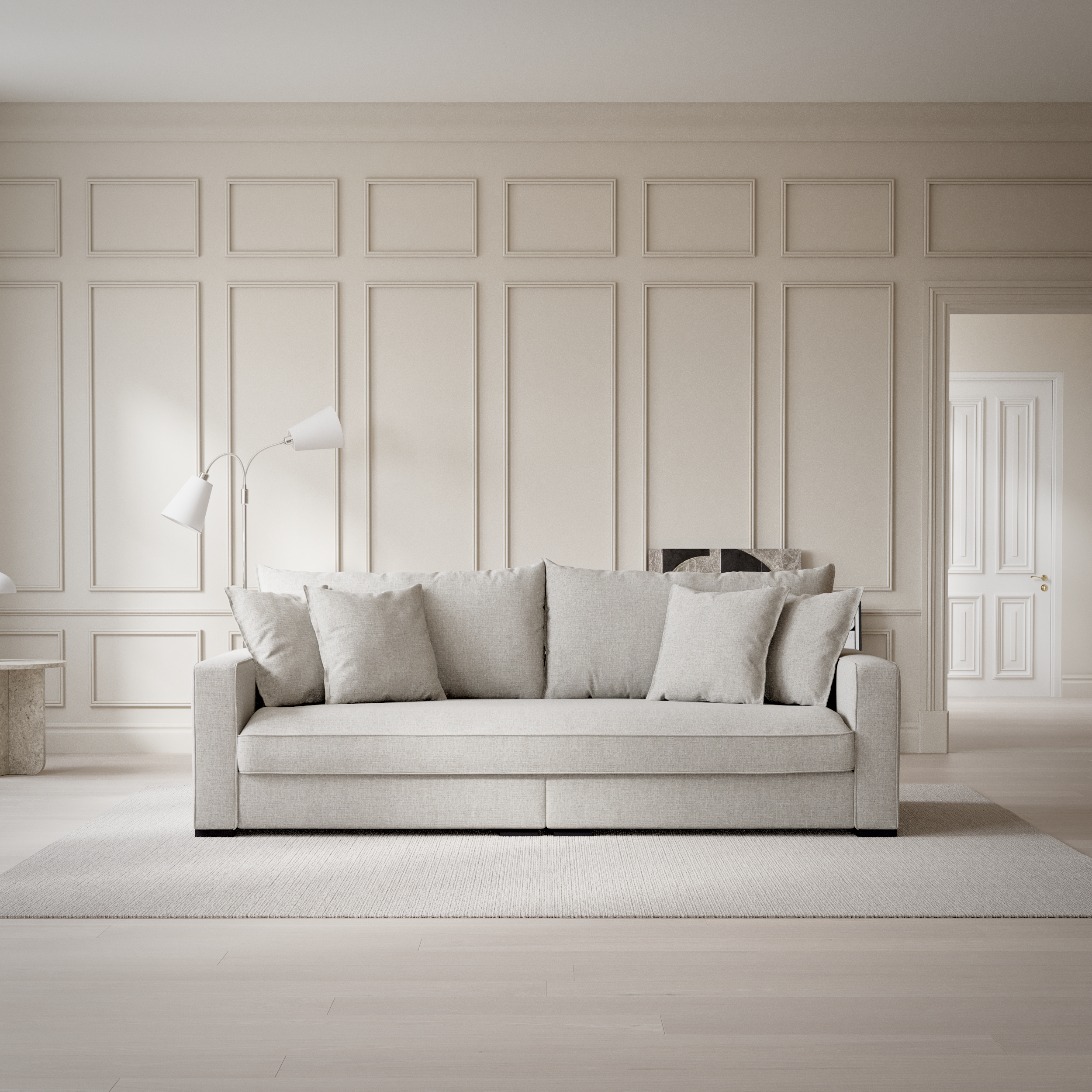 Rossi - 3-sits soffa, hel dyna - inspiration