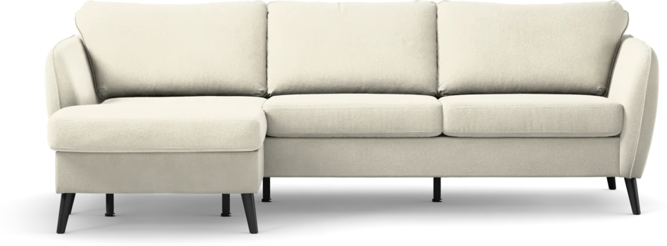 County - 3-sits soffa med flyttbar schäslong - Vit