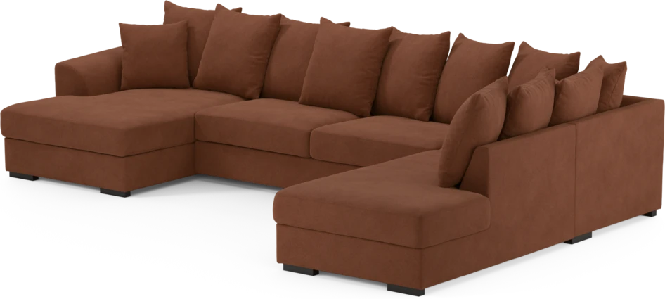 Town - 3-sits soffa med divan höger och schäslong vänster - Orange