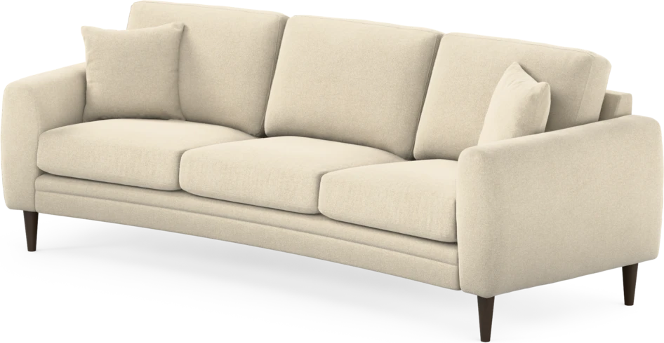 Eden - 3-sits soffa svängd - Beige