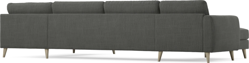 Bridge - 3-sits soffa med schäslong vänster och divan höger - Grå