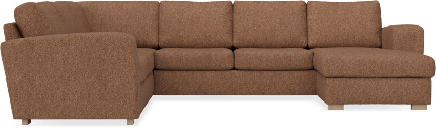 Friday - Hörnsoffa, 2+3-sits med schäslong höger - Orange