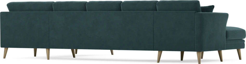Eden - 3-sits soffa med schäslong vänster och divan höger - Blå