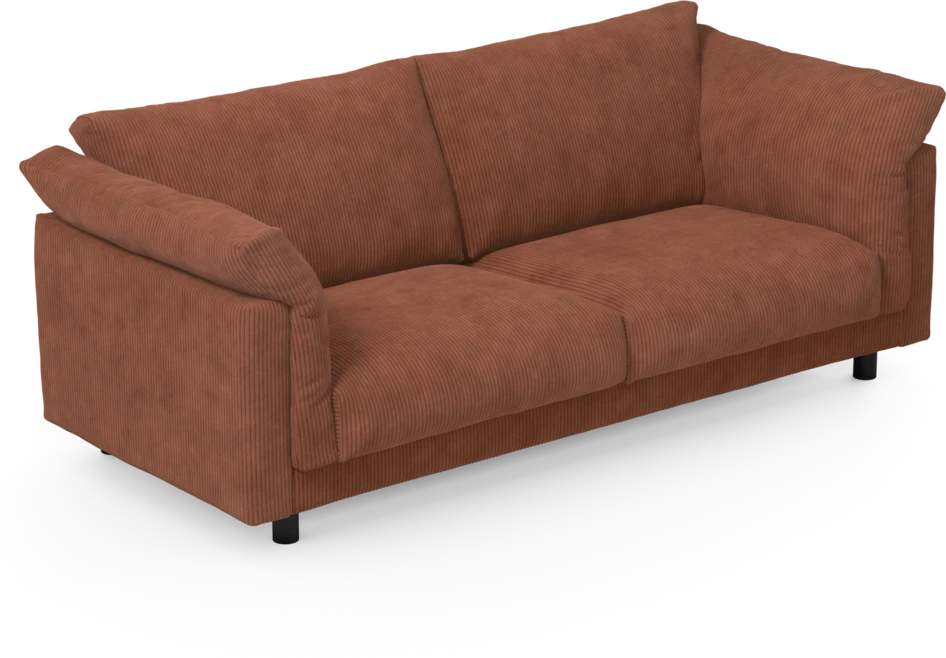 Cherrie - 2,5-sits soffa, fast klädsel - Orange