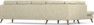Eden - 3-sits soffa med divan - Beige