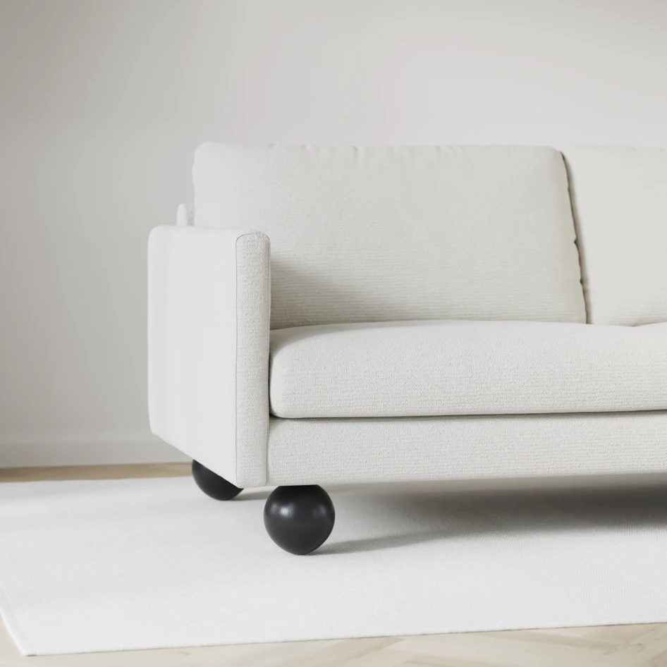 Madison Lux - 2-sits soffa med divan vänster och schäslong höger - Vit