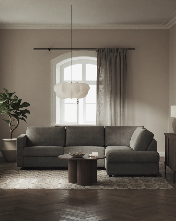 Lindö - Bäddsoffa 2,5-sits med divan - inspiration