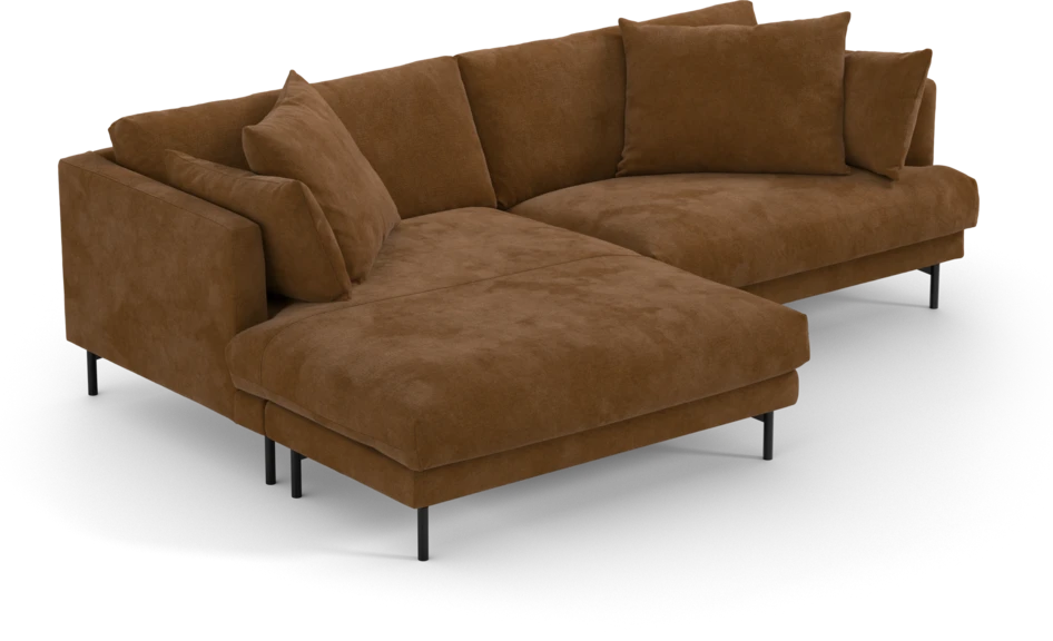 Harper - 4-sits med schäslong XL vänster - Orange