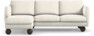 Madison Lux - 2-sits soffa med schäslong vänster - Vit