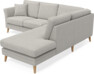 Eden - 2-sits soffa med divan - Grå