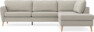 County - 2,5-sits soffa med divan höger - Beige