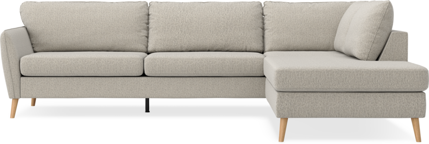 County - 2,5-sits soffa med divan höger - Beige