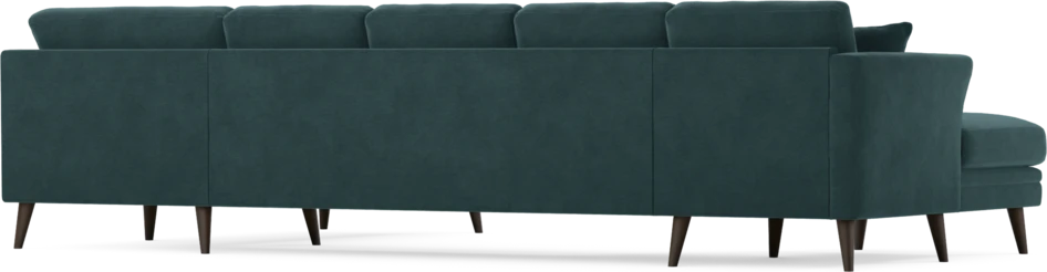 Eden - 3-sits soffa med schäslong vänster och divan höger - Blå