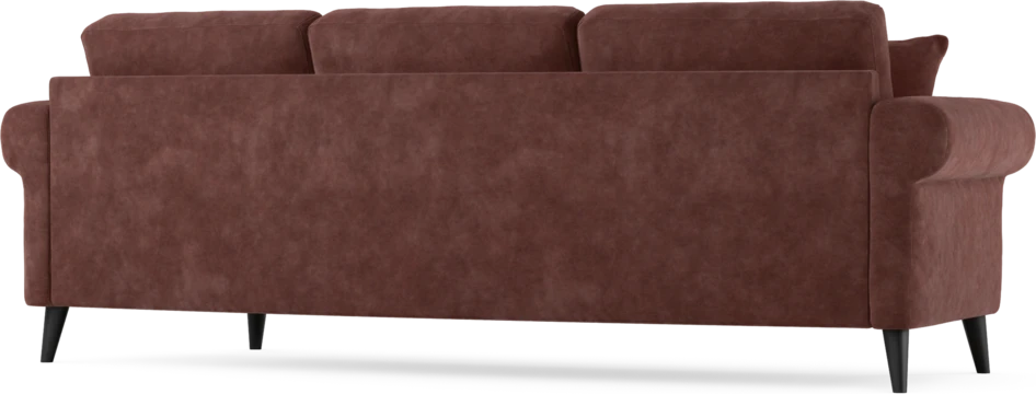 Eden - 3-sits soffa svängd - Röd
