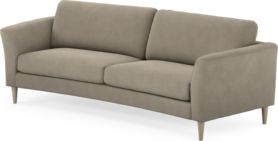 Bridge - 3-sits soffa svängd - Beige