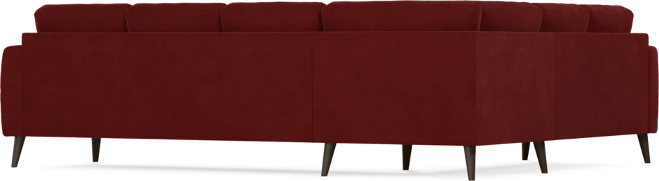 Eden - Hörnsoffa, 2+3-sits - Röd