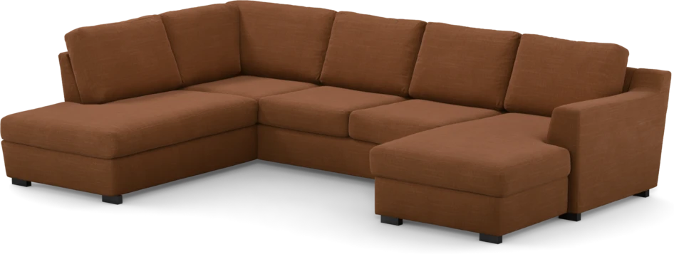 Friday - 3-sits soffa med divan vänster och schäslong höger - Orange