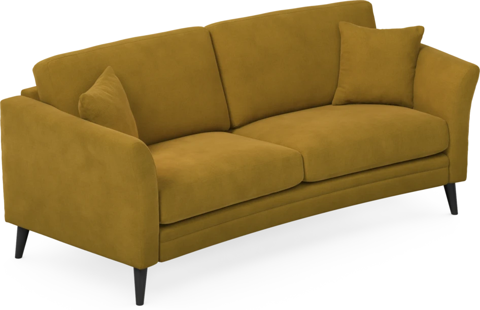 Eden - 2,5-sits soffa svängd - Gul