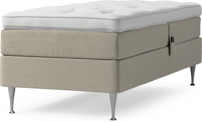 Delux Sense - Ställbar säng, enkelsäng med bäddmadrass och sängben