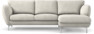 Madison Lux - 2-sits soffa med schäslong höger - Vit