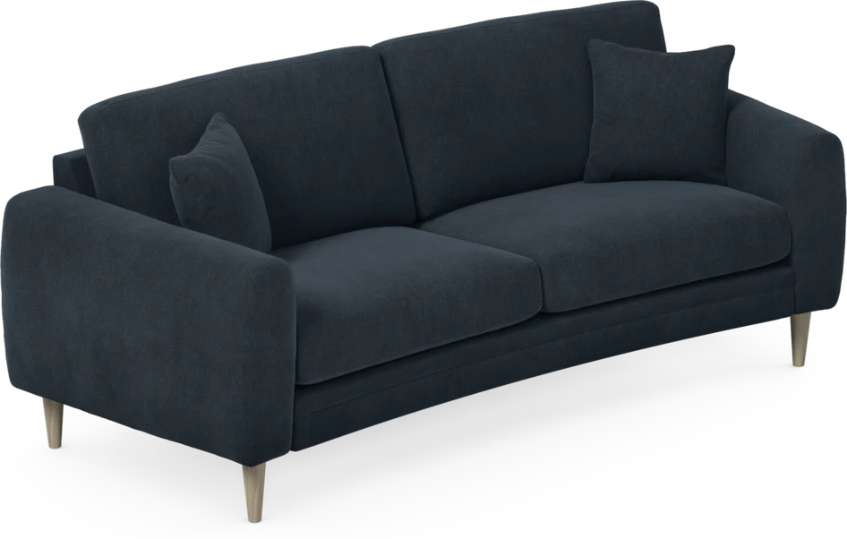 Eden - 2,5-sits soffa svängd - Blå