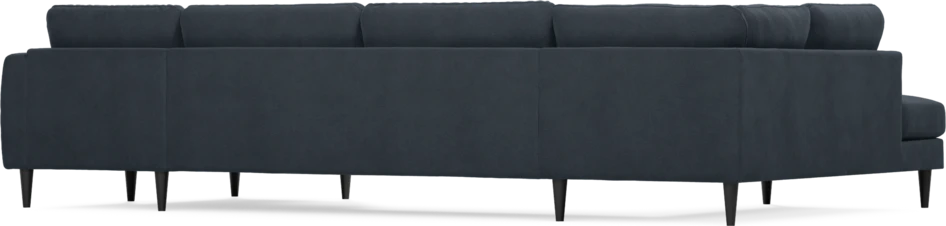 Bridge - 3-sits soffa med divan vänster och schäslong höger - Blå
