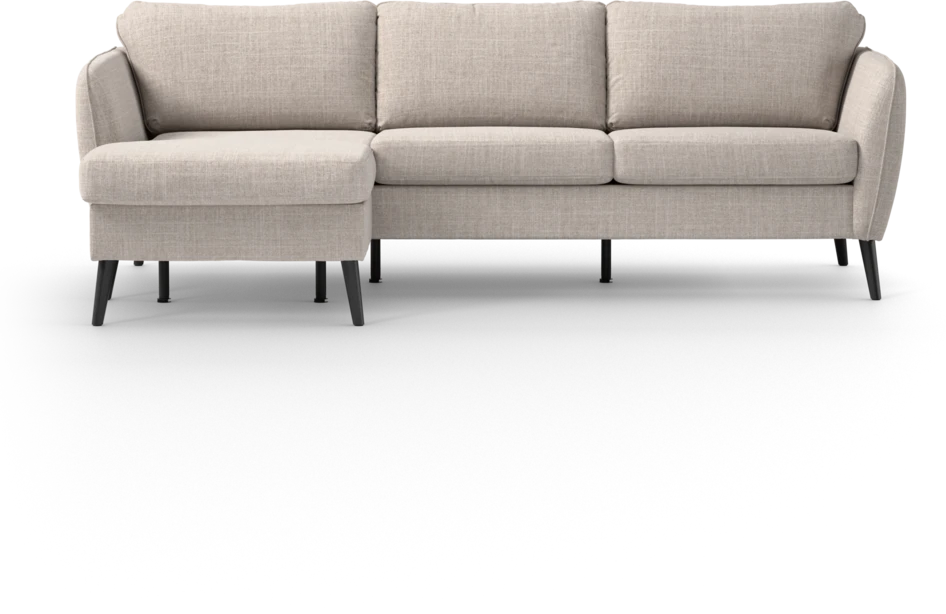 County - 3-sits soffa med flyttbar schäslong - Beige