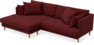 Harper - 4-sits med schäslong XL vänster - Rosa