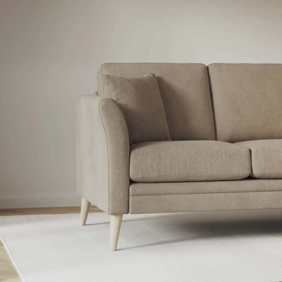 Eden - 2,5-sits soffa svängd - Beige