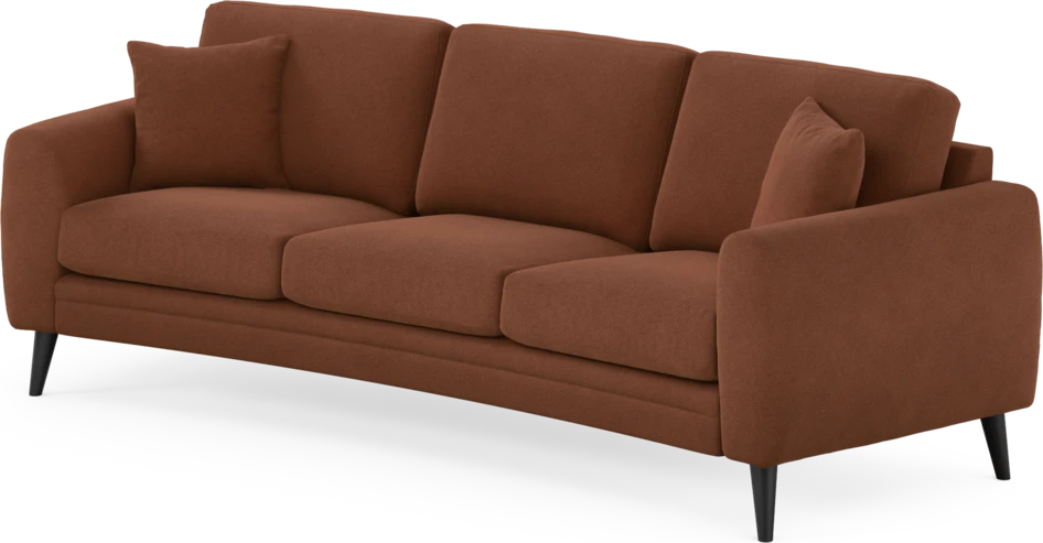 Eden - 3-sits soffa svängd - Orange