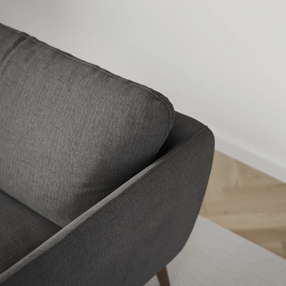 Madison Lux - 2-sits soffa med divan vänster och schäslong höger - Grå