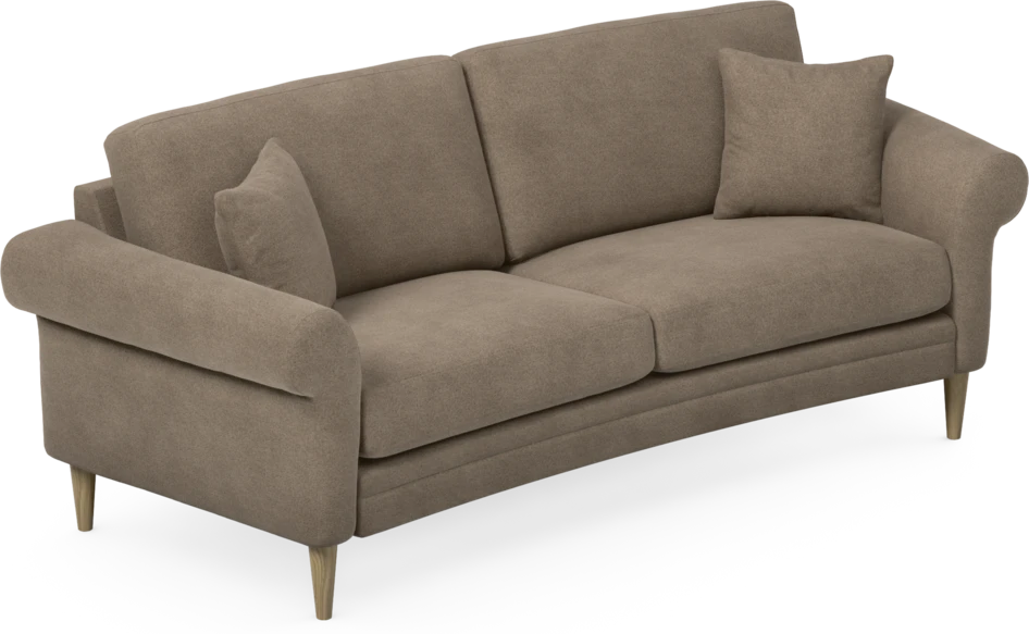 Eden - 2,5-sits soffa svängd - Brun