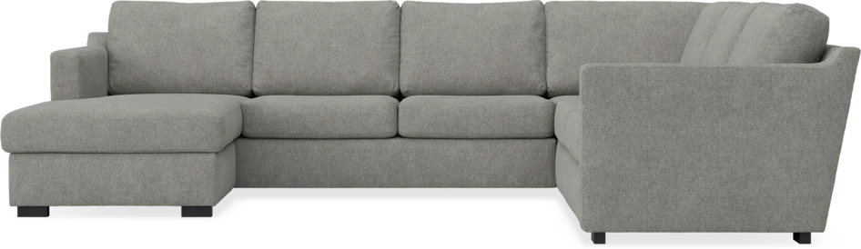 Friday - Hörnsoffa, 3+2-sits med schäslong vänster - Grå