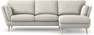 Madison Lux - 2-sits soffa med schäslong höger - Vit