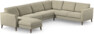 Bridge - Hörnsoffa, 3+2-sits med schäslong vänster - Beige