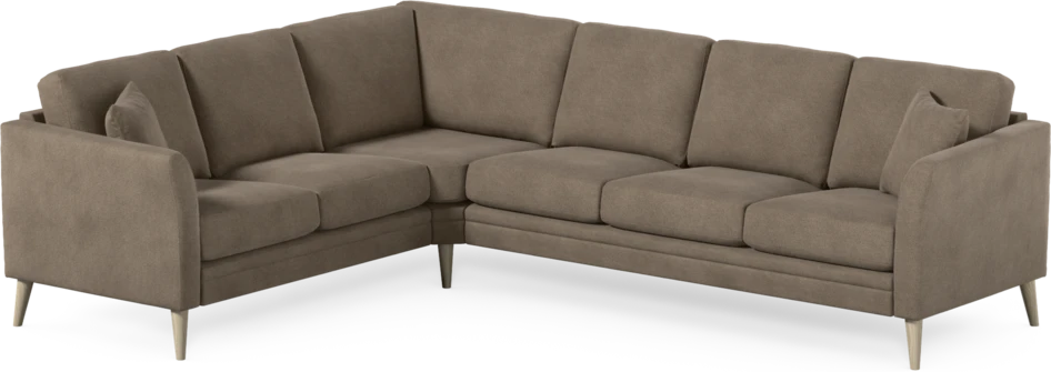 Eden - Hörnsoffa, 2+3-sits - Brun