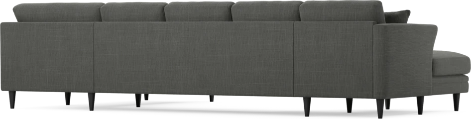 Eden - 3-sits soffa med schäslong vänster och divan höger - Grå