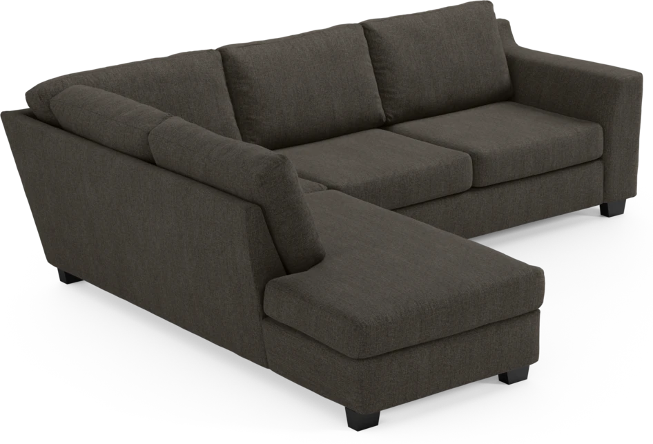Friday - 2,5-sits soffa med divan vänster - Brun