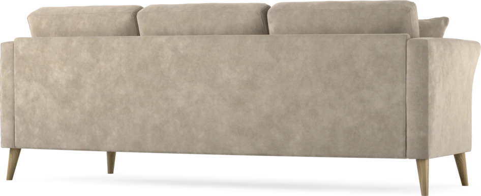 Eden - 3-sits soffa svängd - Beige