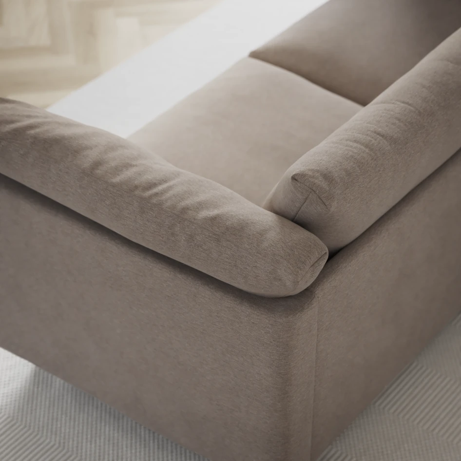 Cherrie - 4-sits soffa, fast klädsel - Beige