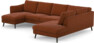 Madison Lux - 2-sits soffa med schäslong vänster och divan höger - Röd