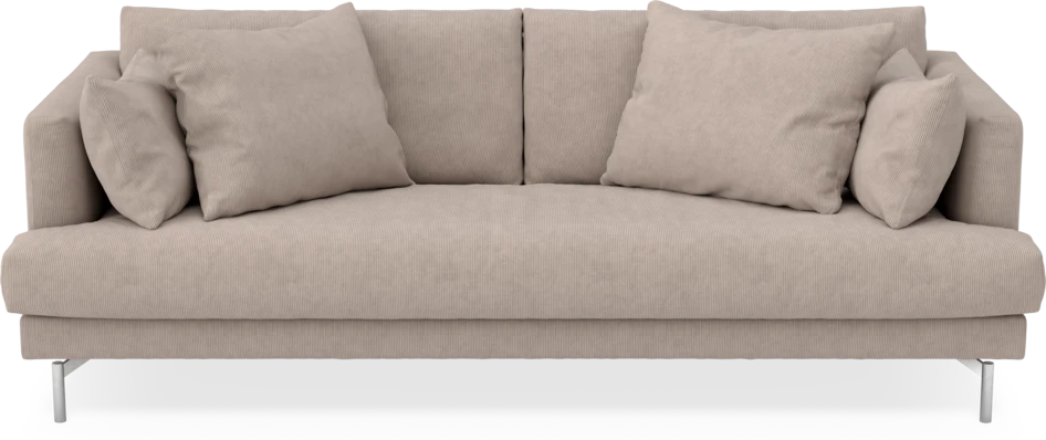 Harper - 3-sits soffa, hel dyna - Beige