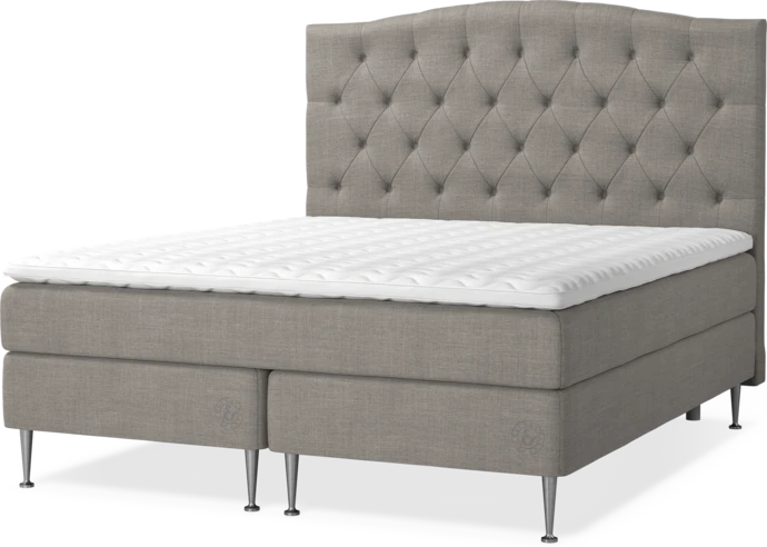 Saltskär Comfort, Kontinentalsäng, dubbelsäng med bäddmadrass Saltskär Comfort och Välvd sänggavel