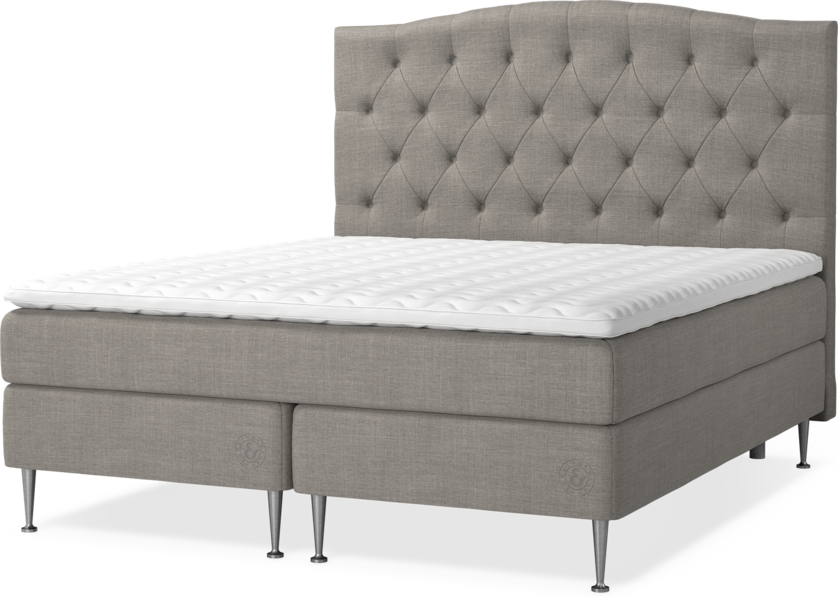 Saltskär Comfort - Kontinentalsäng, dubbelsäng med bäddmadrass Saltskär Comfort och Välvd sänggavel
