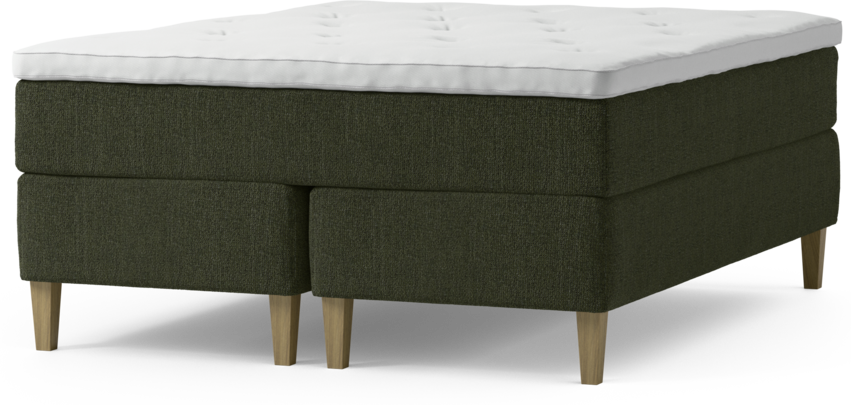 Delux Exclusive - Kontinentalsäng, dubbelsäng med bäddmadrass och sängben