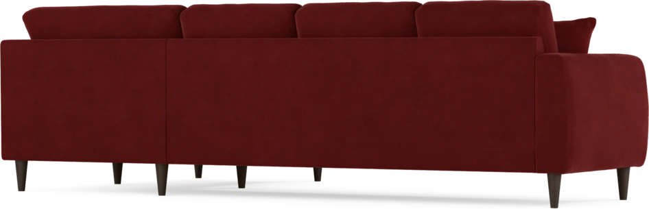 Eden - Hörnsoffa, 3+1-sits - Röd