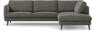 Madison Lux - 3-sits soffa med divan höger - Grå
