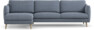 Madison Lux - 3-sits soffa med schäslong vänster - Blå
