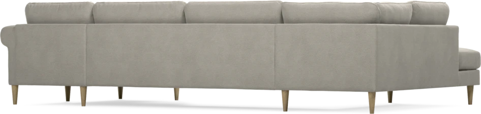 Bridge - 3-sits soffa med divan vänster och schäslong höger - Grå